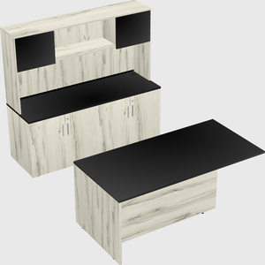 Executive parallel desk with credenza