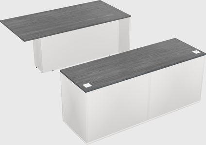 Executive parallel desk with credenza