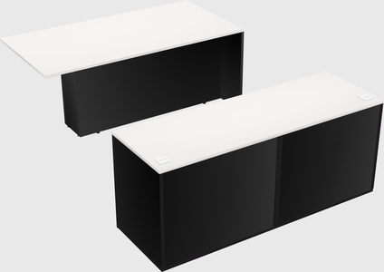 Executive parallel desk with credenza
