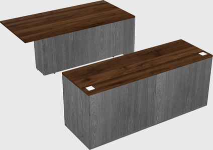 Executive parallel desk with credenza