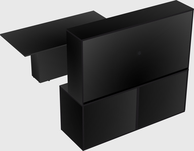 Executive parallel desk with credenza