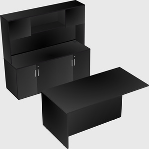 Executive parallel desk with credenza