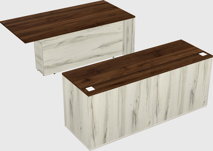 Executive parallel desk with credenza