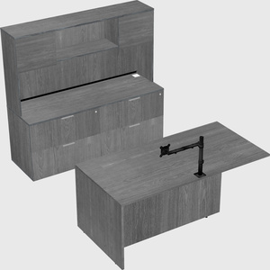 Executive parallel desk with credenza
