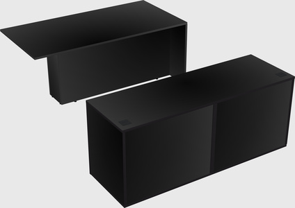 Executive parallel desk with credenza