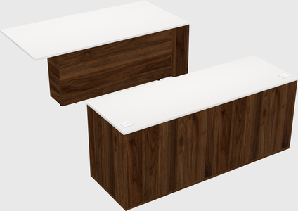 Executive parallel desk with credenza