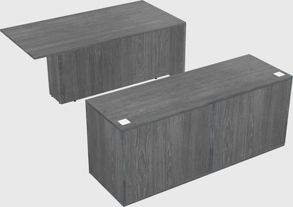 Executive parallel desk with credenza