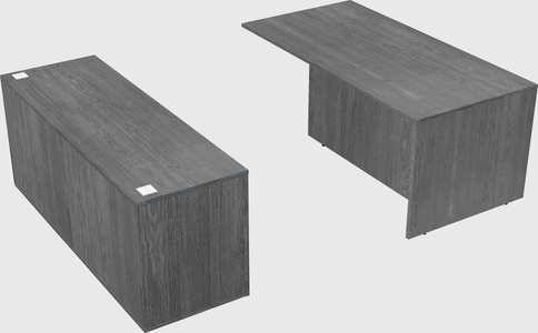 Executive parallel desk with credenza
