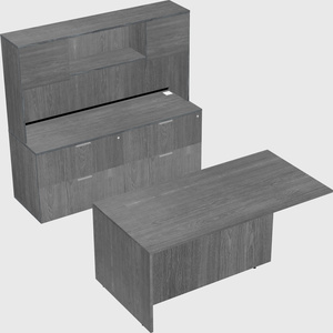 Executive parallel desk with credenza