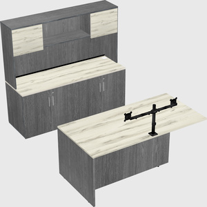 Executive parallel desk with credenza