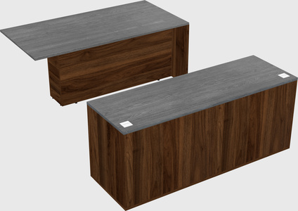 Executive parallel desk with credenza
