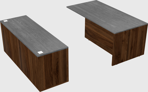 Executive parallel desk with credenza