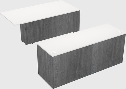 Executive parallel desk with credenza