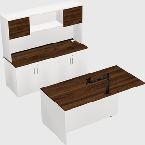 Executive parallel desk with credenza