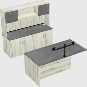 Executive parallel desk with credenza