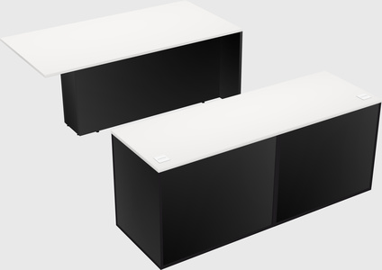 Executive parallel desk with credenza