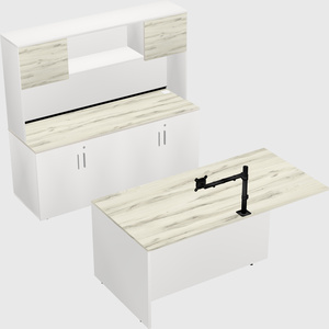 Executive parallel desk with credenza
