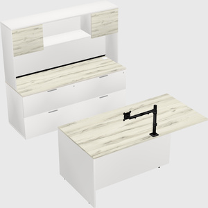 Executive parallel desk with credenza