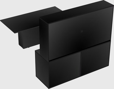 Executive parallel desk with credenza