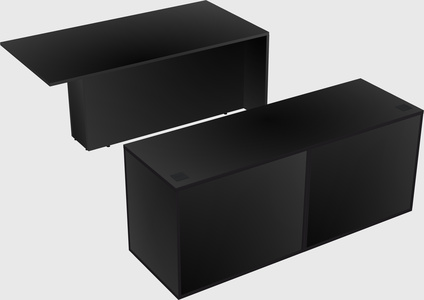 Executive parallel desk with credenza