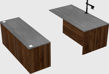 Executive parallel desk with credenza
