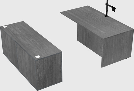 Executive parallel desk with credenza