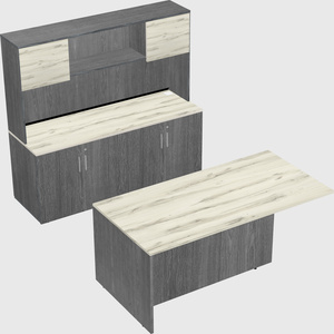 Executive parallel desk with credenza