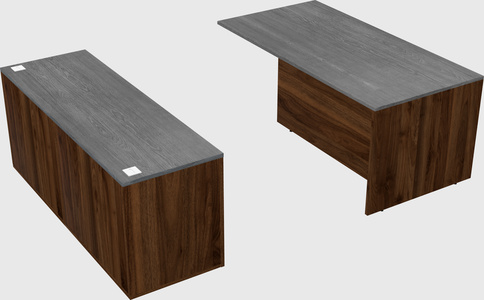 Executive parallel desk with credenza