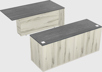 Executive parallel desk with credenza