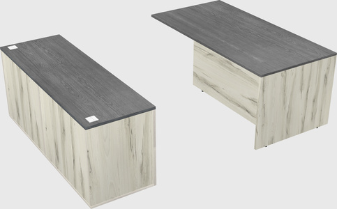 Executive parallel desk with credenza