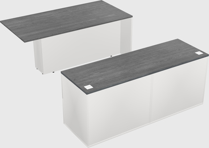 Executive parallel desk with credenza