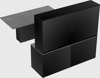 Executive parallel desk with credenza