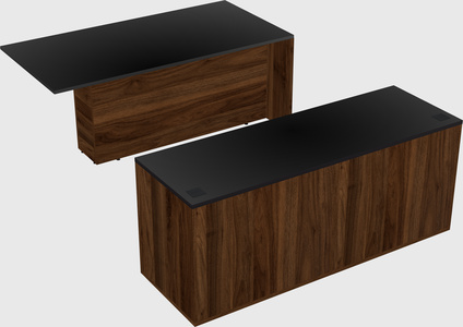 Executive parallel desk with credenza