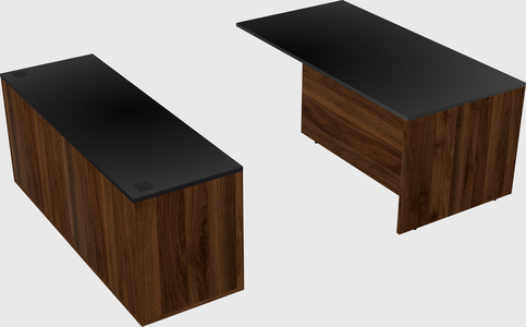 Executive parallel desk with credenza