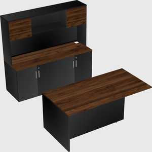 Executive parallel desk with credenza