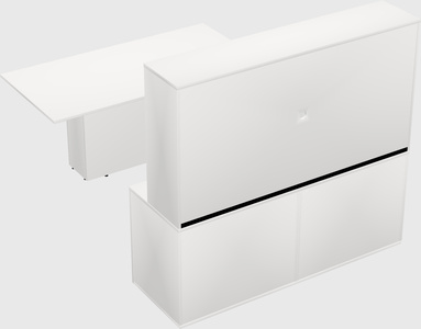 Executive parallel desk with credenza