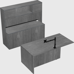 Executive parallel desk with credenza