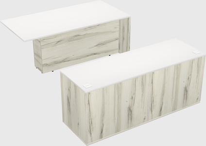 Executive parallel desk with credenza