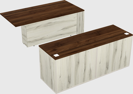 Executive parallel desk with credenza