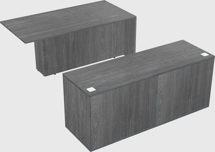 Executive parallel desk with credenza