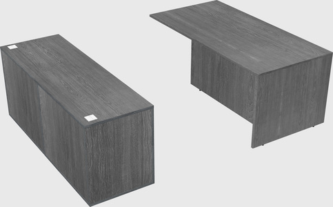 Executive parallel desk with credenza