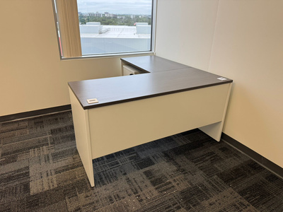 L-shaped office desk