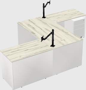 Executive shared desk