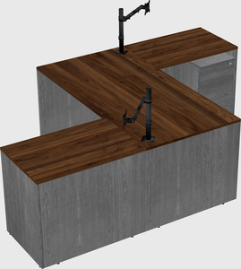 Executive shared desk