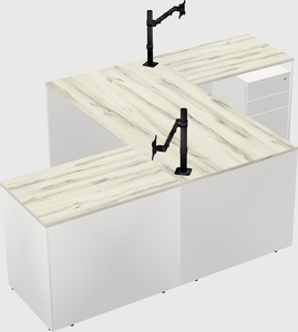 Executive shared desk