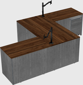 Executive shared desk