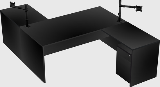 Executive shared desk
