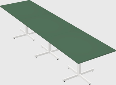 Table with metal base