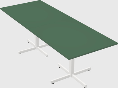 Table with metal base