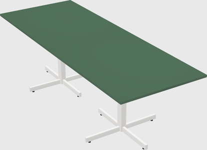 Table with metal base